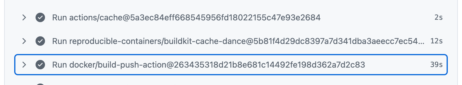 After optimization: docker build took 39s